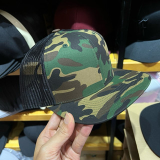 Nón snapback camo lưới đen chất lượng cao