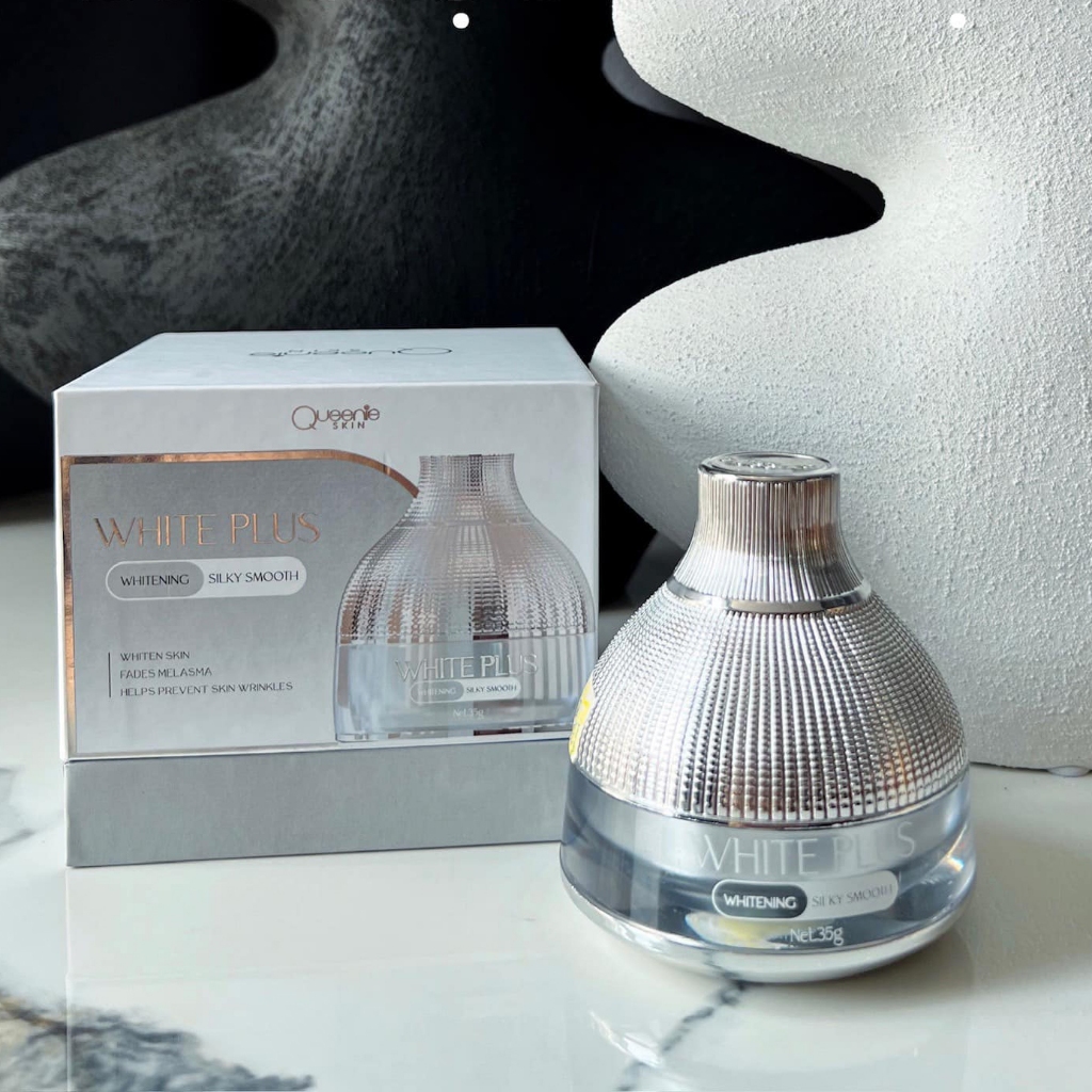 Kem Face Lười Thượng Hạng Queenie Skin Chính Hãng - Kem Dưỡng Trăng Da Mặt White Plus 35g