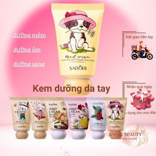Kem dưỡng da tay Sadoer, kem tay dưỡng ẩm, làm dịu, làm mềm với hương thơm tự nhiên