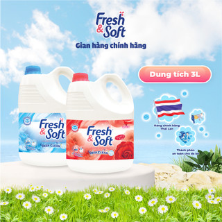 Nước giặt fresh & soft xanh 3l