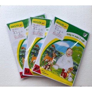 Combo 5 - 10 tập Giấy in card KANSAI khổ A4 250 gsm