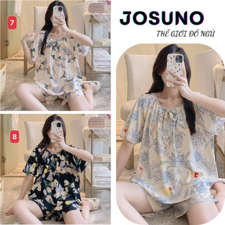 Bộ ngủ lanh đồ ngủ nữ mặc nhà chất lanh cao cấp siêu chanh xả cho chị em JOSUNO