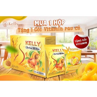 trà Đào Giảm Cân Kelly Detox Mua 1 TẶNG 1!