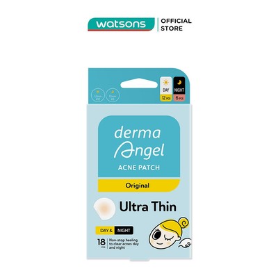 Miếng Dán Mụn Dermaangel Dùng Ngày&Đêm 18 Miếng