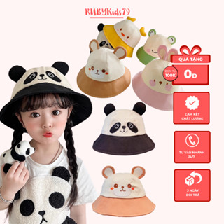 Mũ bucket cho bé, mũ tai thỏ cho bé dễ thương nhiều màu sắc cho bé từ 1 - 6 tuổi - rubykids79