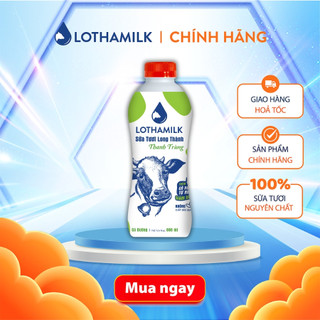 Sữa tươi thanh trùng Lothamilk chai 880ml