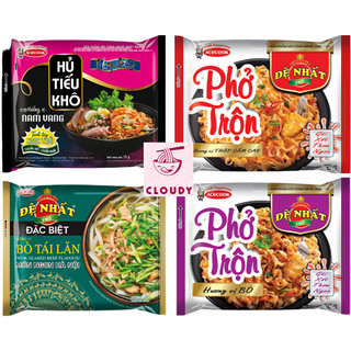 Acecook Phở trộn Đệ nhất vị bò, vị thập cẩm cay, phở bò tái lăn, hủ tiếu khô nam vang