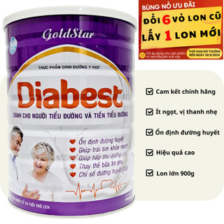 Sữa Tiểu đường GOLDSTAR DIABEST 900G dành cho người tiểu đường, dinh dưỡng cao, tốt cho tim mạch, ổn định huyết áp