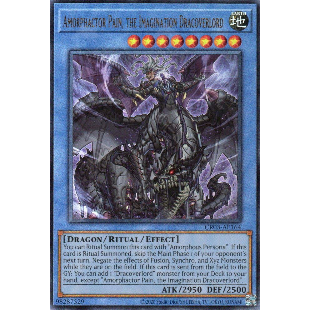 CR03-AE164 Amorphactor Pain, the Imagination Dracoverlord (UL) [ GGSTORE ] [ Bài Yugioh Chính Hãng ]