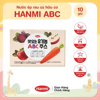 Nước ép trái cây hữu cơ abc hanmi hàn quốc - hộp 10 gói