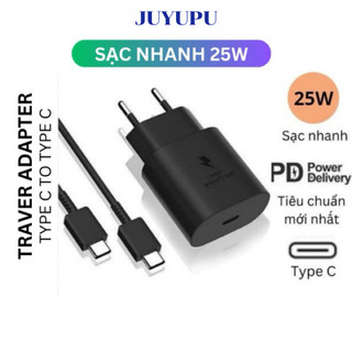 Sạc nhanh ss 25w cổng sạc type c dùng cho dòng note10 10plus s20 s22 an toàn bảo hành 12 tháng
