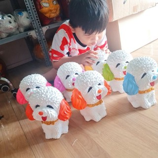 Heo đất tiết kiệm ống tiết kiệm chó poodle kute