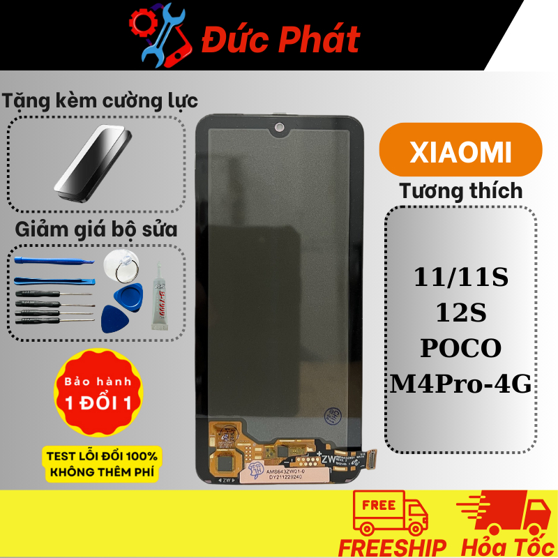 Màn Hình Xiaomi NOTE 11 / NOTE 11S / NOTE 12S / POCO M4 PRO ZIN NEW (Tặng Kèm Cường Lực)