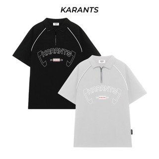 Áo Polo Phối Viền Nổi Karants Local Brand Streetwear Form Oversize - KR59