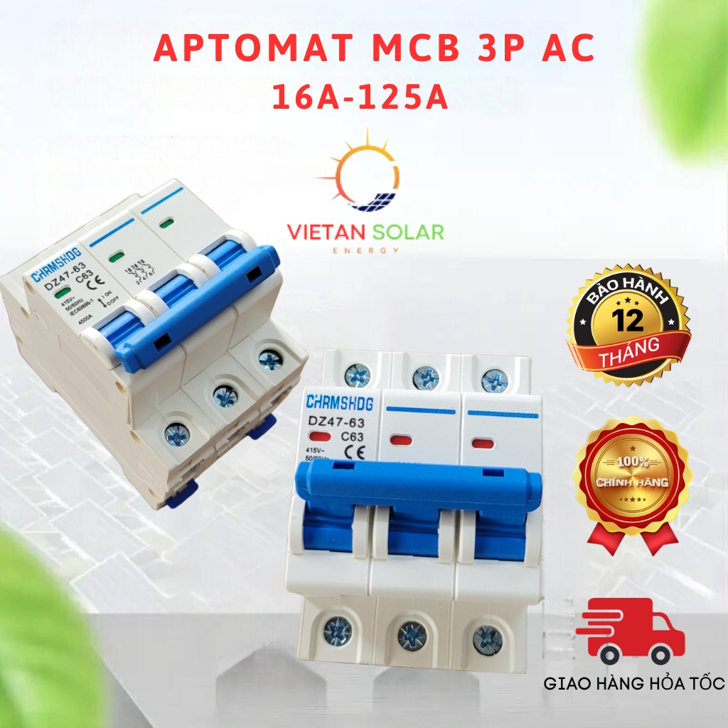 Aptomat AC MCB 3P DZ-63 32A 40A 63A 125A