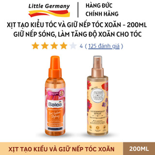  Xịt dưỡng tóc xoăn giữ nếp xoăn và bảo vệ nhiệt khi uốn Balea 2in1 Locken-Styling 100ml - Hàng Đức nội địa 