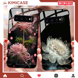 Ốp Samsung Galaxy S10E , S10 , S10+ , S10 5G , NOTE 8 lưng kính cường lực hoa lá ( VIDEO QUAY THẬT )