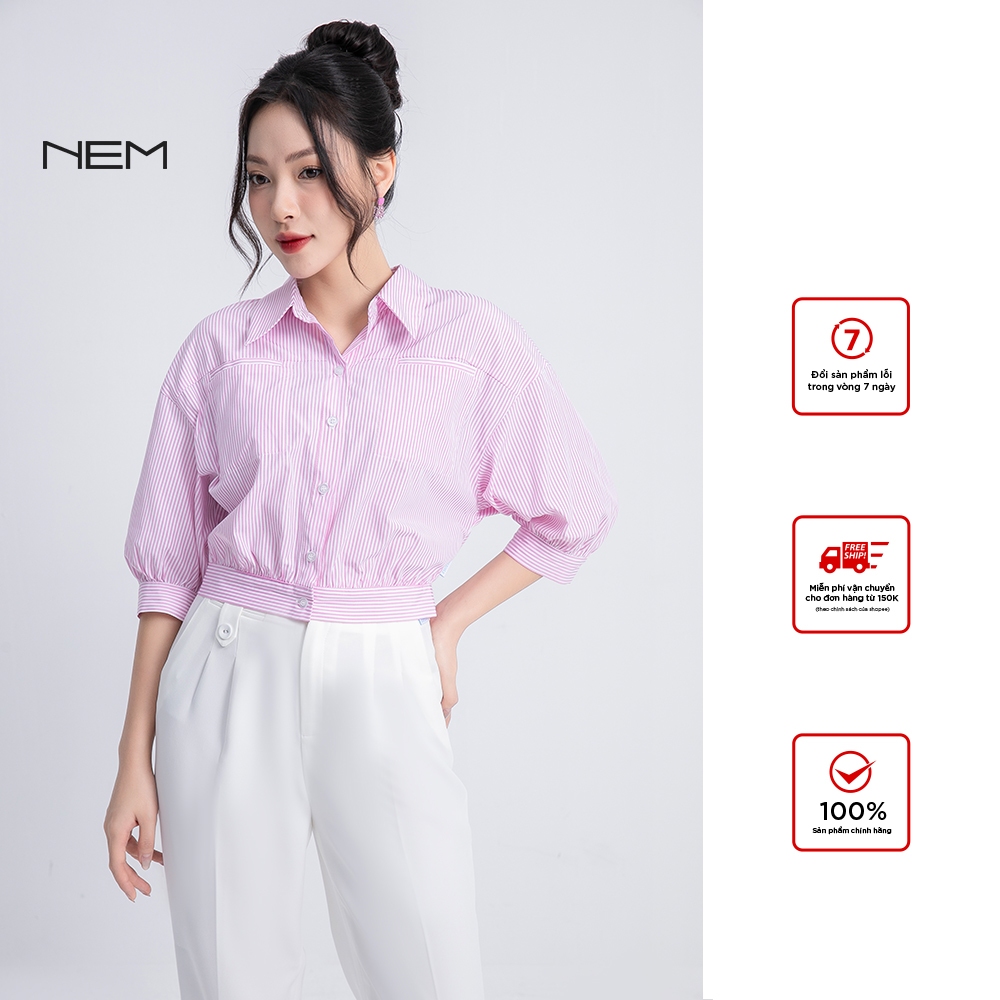 Áo sơ mi thiết kế Nem Fashion 17532 giá tốt