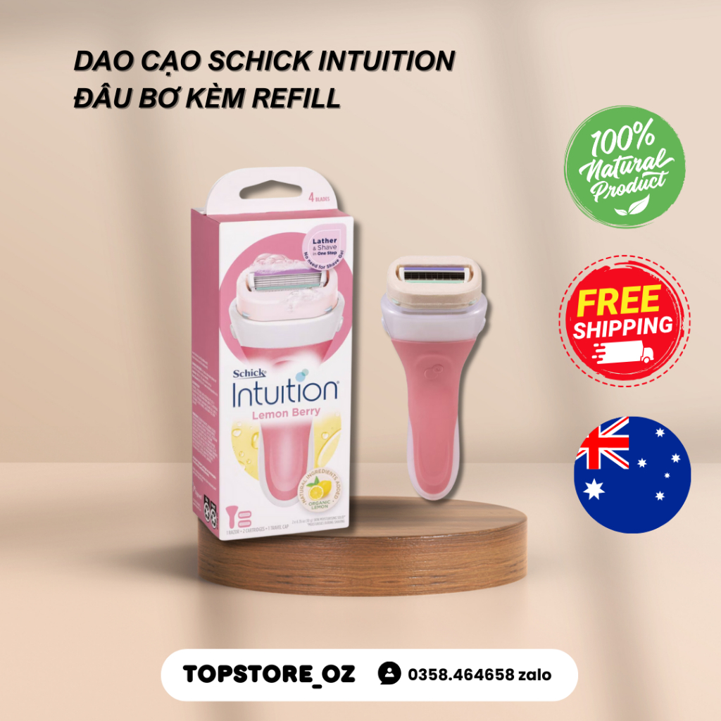 DAO CẠO SCHICK INTUITION ĐẦU BƠ KÈM REFILL