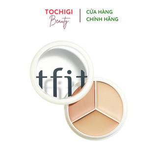 Kem che khuyết điểm 3 màu Tfit che phủ mụn, quầng thâm mắt 15g (Bản Hàn)