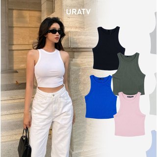 Áo thun nữ ba lỗ tanktop trơn Z.R thun gân cổ tròn