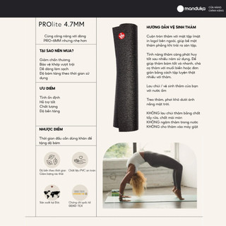 Thảm Tập Yoga Manduka - PROlite 4.7mm