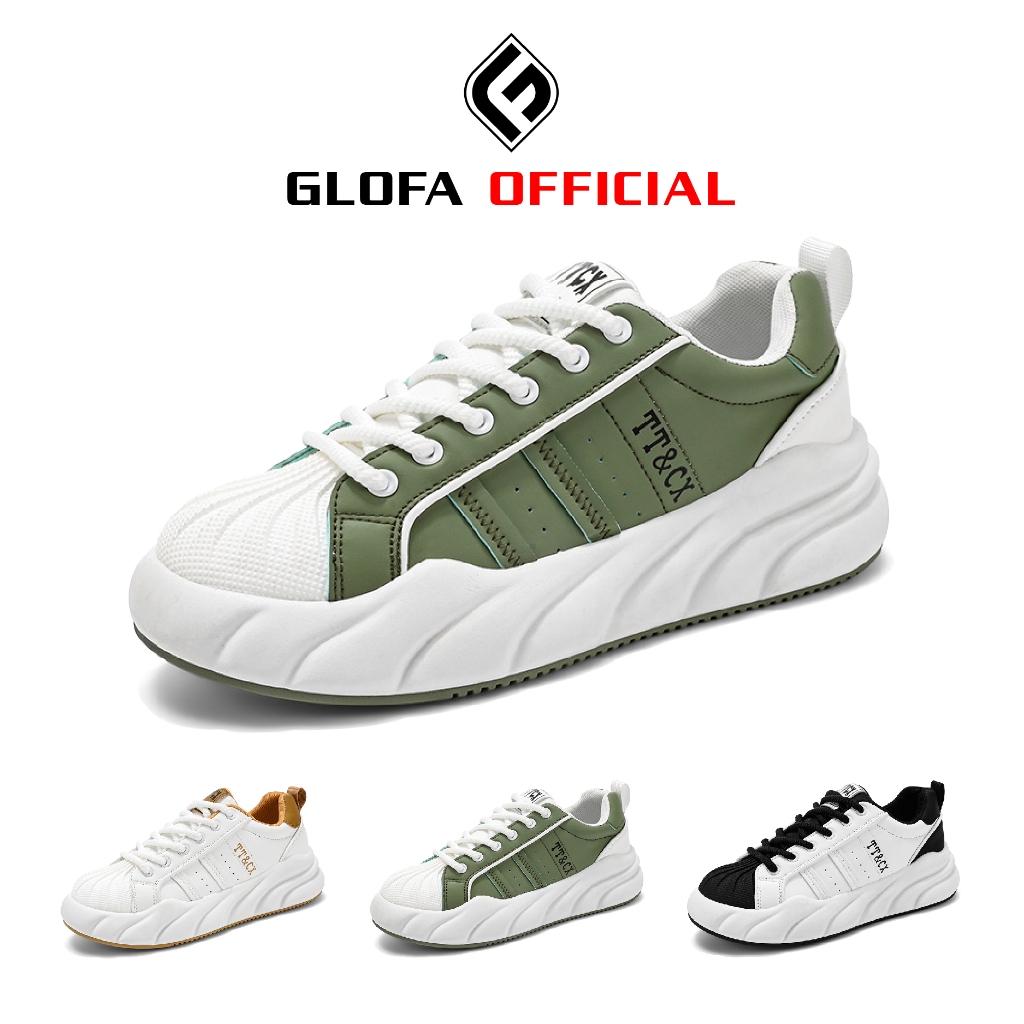 Giày Thể Thao Nam GLOFA -G29, Giày Nam Cao Cấp 3 Màu, Giày Da Nam Siêu Mềm, Đế Cao Su Cao 5cm