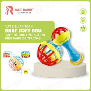Đồ chơi bóng lục lạc nhựa mền dẻo an toàn cho bé 73/74