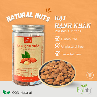 Hạnh nhân bóc vỏ, hạt dinh dưỡng tốt cho sức khoẻ thương hiệu Food City Việt Nam - hũ 500gr