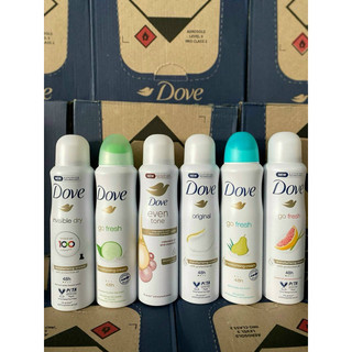 Xịt khử mùi Dove 150ml của Mỹ, dành cho nữ