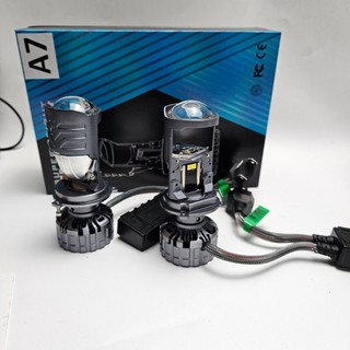 Đèn led bi cầu mini A7 70W siêu sáng, nâng cấp chỉnh góc nghiêng
