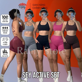 [Sey Set - Thun Lycra] Bộ đồ tập Gym Sey Active Bra Short Cao Cấp- Rainy Store