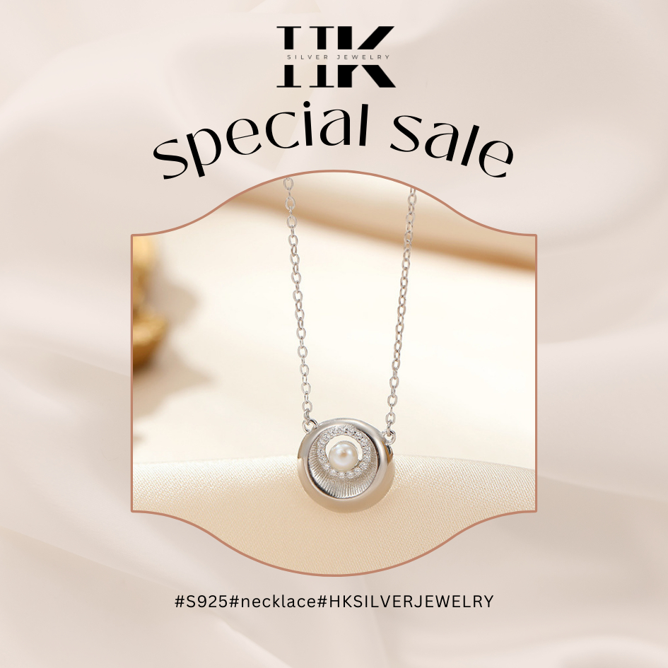 DÂY CHUYỀN NỮ S925 HKSILIVER, CHẤT LIỆU BẠC S925, CẢM HỨNG VỀ CHIẾC MẶT ĐỒNG HỒ THỜI GIAN