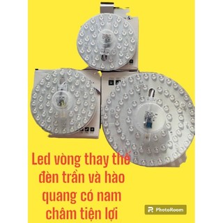 Bóng led vòng siêu sáng 18w 24w 36w thay thế đèn trần đèn hào quang có nam châm tiện lợi