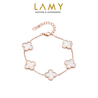 Vòng tay nữ CDE Five Four Leaf Clovers Bracelet Rose Gold CDE2026RG