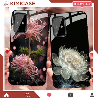 Ốp Samsung Galaxy S20 S20 + S20 Plus S20 Ultra S20 FE S21 FE lưng kính cường lực hoa lá ( VIDEO QUAY THẬT )
