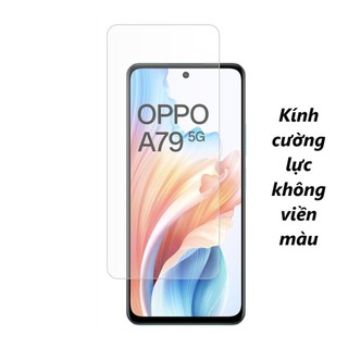 Kính Cường Lực Oppo A18 A38 A55 A57 A58 A60 A74 A76 A77s A78 A79 A93 A94 A95 A96 A98 5G 4G Không Viền Màu