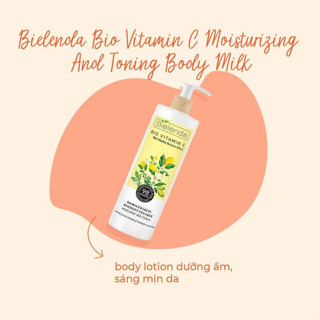 Dưỡng thể trắng da Bielenda Bio Vitamin C Body Milk 400ml