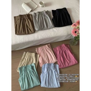 𝗟𝗔 𝗖𝗛𝗔𝗥𝗠𝗘́ | quần culottes thô nhăn cạp chun 7257 wg.we