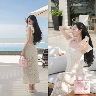 Đầm Ren Hoa Nổi Cánh Tiên TranAli