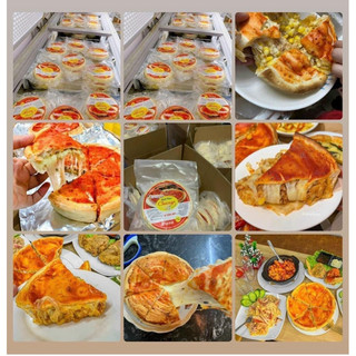 Pizza nhân nhồi Chicago gấp 3 lần phô mai size 14 300g giao vị ngẫu nhiên