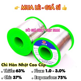 Chì hàn, thiếc hàn Nhật cao cấp cuộn 500gr - 1.0mm mối hàn bóng đẹp