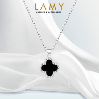 Dây chuyền bạc nữ CDE Four Leaf cỏ 4 lá đính đá Necklace CDE6318SV - Bạc S925 cao cấp