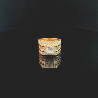 N1106 Nhẫn nam đính đá CZ có lót lòng UHA