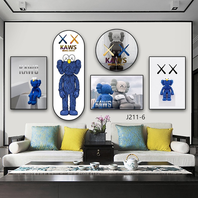 Tranh nhựa formex mặt gương dán tường gấu kaw bearick - Tranh dán tường nhựa formex dày 5mm