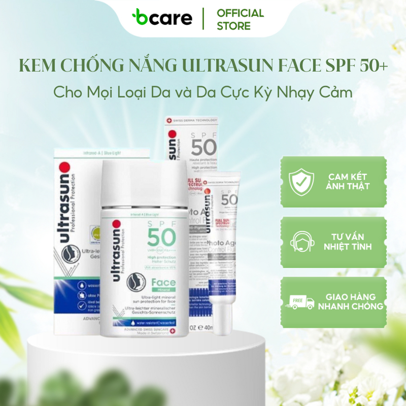 Kem Chống Nắng Ultrasun Face SPF 50+ Cho Mọi Loại Da và Da Cực Kỳ Nhạy Cảm