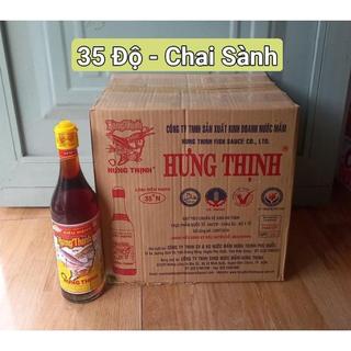 Sỉ thùng _ thùng 12 chai nước mắm cá cơm siêu hạng hưng thịnh 35 độ đạm chai 620ml