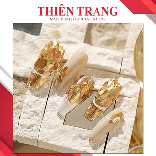 Nhũ vảy trang trí móng bạc-vàng , nhũ vảy cá 2 màu trang trí móng , đắp ẩn gel siêu xinh