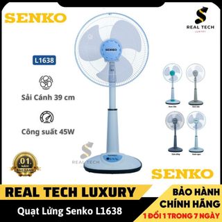 Quạt lửng cây đứng senko l1638 - công suất 47w - 3 tốc độ gió cực mát không ồn - bảo hành 12 tháng