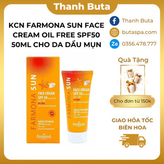 Kem chống nắng farmona sun face cream oil free spf50 50ml cho da dầu mụn, không chứa dầu